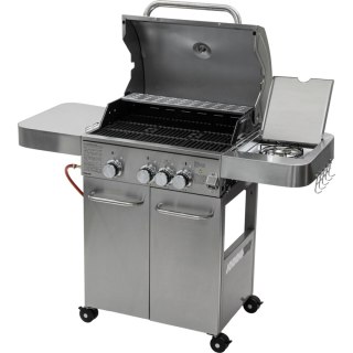 Grill gazowy nierdzewny 3+1 / 13.65kw proline