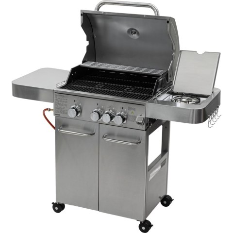 Grill gazowy nierdzewny 3+1 / 13.65kw proline