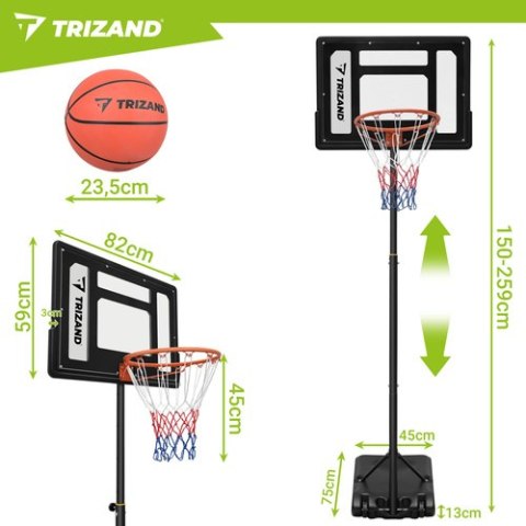 Kosz do koszykówki 259cm Trizand