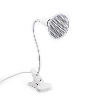 Lampa do wzrostu roślin 200 led panel do uprawy klips 20w e27 gwint ruchoma -e563