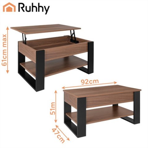 Stolik kawowy 92x51x45cm Ruhhy