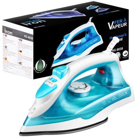 Żelazko parowe generator pary do ubrań teflon steam iron 1200w