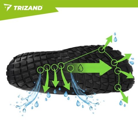 Buty do wody czarne- rozmiar 43 5mm Trizand