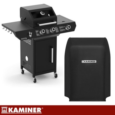 Grill gazowy 2+1 10kW Varen Black 3.0 Kaminer