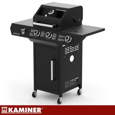 Grill gazowy 2+1 10kW Varen Black 3.0 Kaminer