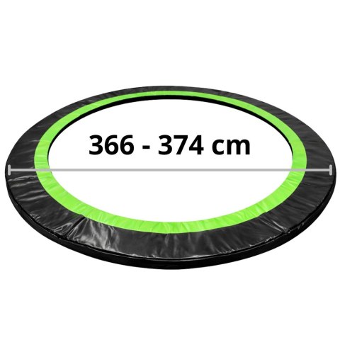 Osłona Sprężyn Do Trampoliny LEAN SPRING PAD Czarna 360-376 CM 12FT