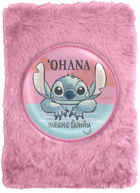 Pamiętnik notatnik pluszowy stitch
