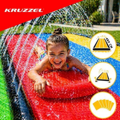 Ślizg wodny z fontanną Kruzze