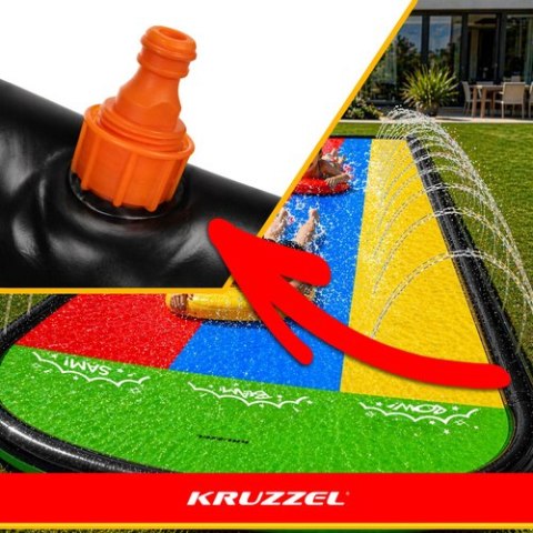 Ślizg wodny z fontanną Kruzze