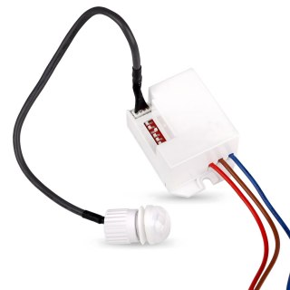 Czujnik ruchu zmierzchu led sensor pir z kablem na podczerwień sonda 360°