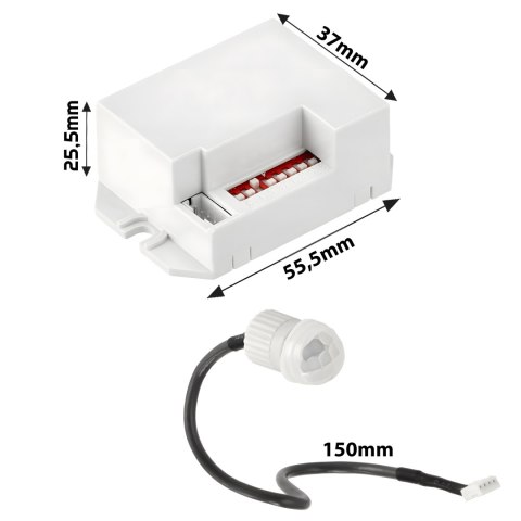 Czujnik ruchu zmierzchu led sensor pir z kablem na podczerwień sonda 360°