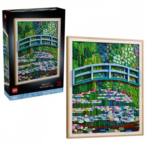 Klocki art 31220 claude monet - most nad stawem z liliami wodnymi