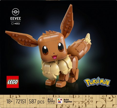 Klocki pokemon 72151 eevee