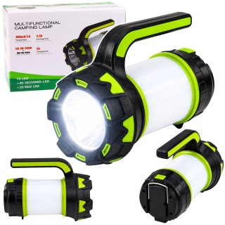 Latarka Lampa LED 2W1 Kempingowa Turystyczna Akumulatorowa Wielofunkcyjna