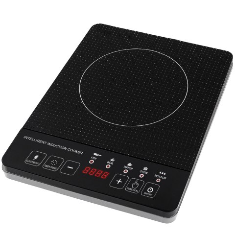 Płyta indukcyjna jeden palnik, elektryczna mobilna 2000w kuchenka 5 funkcji o210-1