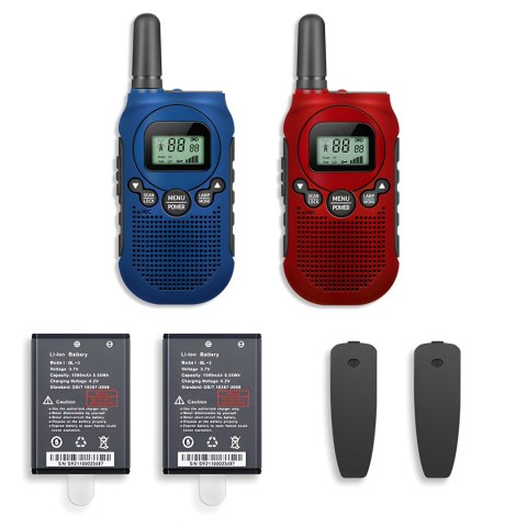 Walkie talkie 2x krótkofalówka baofeng łoki toki duży zasięg pmr vox latarka - dr291