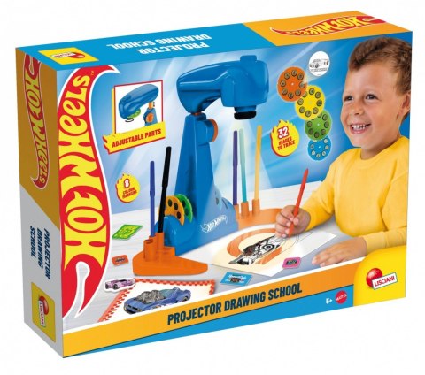 Zestaw szkoła rysowania z projektorem - hot wheels