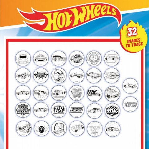Zestaw szkoła rysowania z projektorem - hot wheels