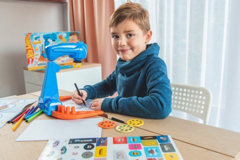 Zestaw szkoła rysowania z projektorem - hot wheels