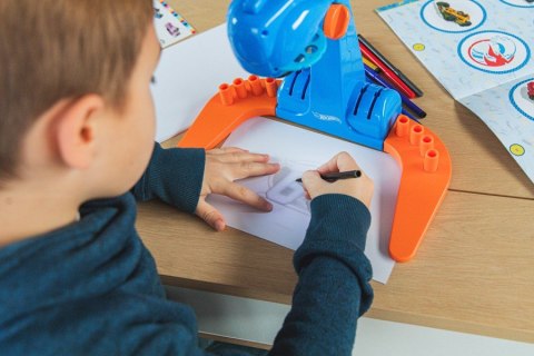 Zestaw szkoła rysowania z projektorem - hot wheels