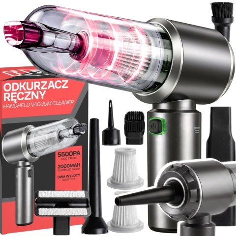 Odkurzacz ręczny 120w akumulator 5500 pa silnik bezszczotkowy 3-biegowy