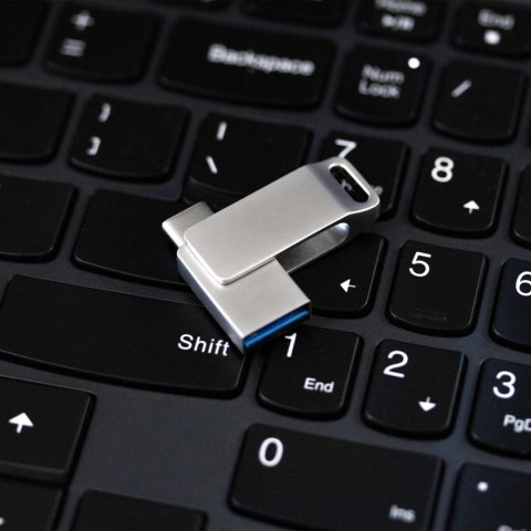 Pendrive Goodram USB + USB C 64GB srebrny
