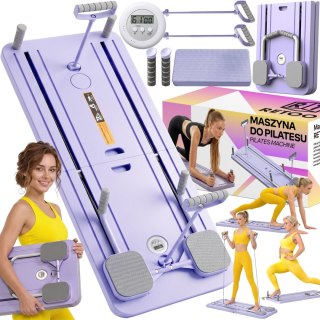 Pilates reformer deska do ćwiczeń wielofunkcyjna 12w1 zestaw do pilatesu - sr341
