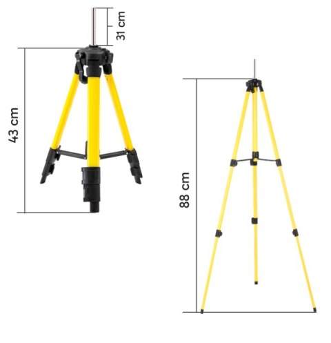 Statyw do lasera poziomicy laserowej gwint 5/8 cala 360 trójnóg + pokrowiec- or1190