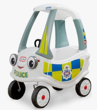 Jeździk biała policja nowe oczy