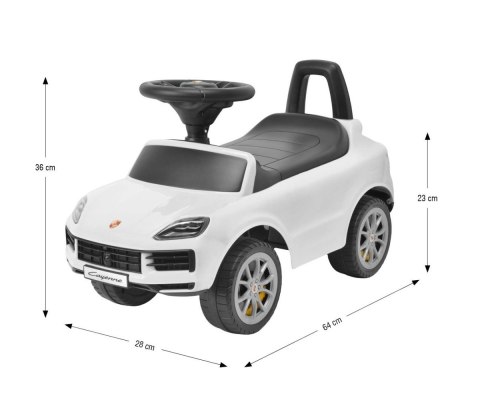 Pojazd jeździk porsche cayenne s biały