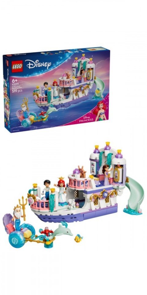Klocki disney 43299 królewska łódź weselna arielki