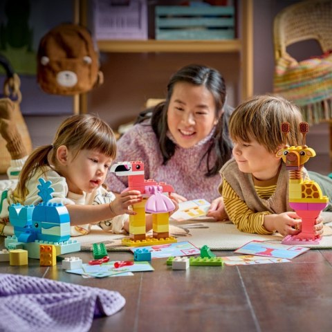 Klocki duplo 10472 gra w budowanie zwierzątek