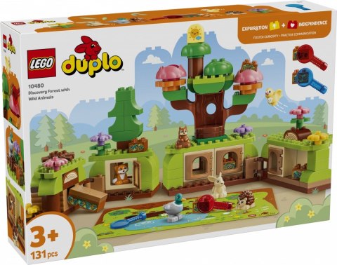 Klocki duplo 10480 las odkrywców z dzikimi zwierzętami