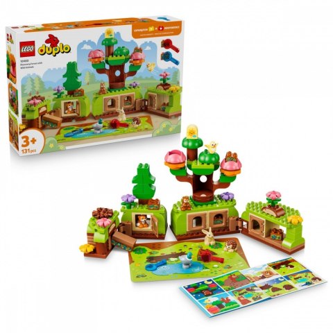 Klocki duplo 10480 las odkrywców z dzikimi zwierzętami