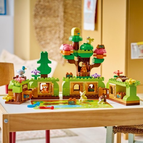 Klocki duplo 10480 las odkrywców z dzikimi zwierzętami