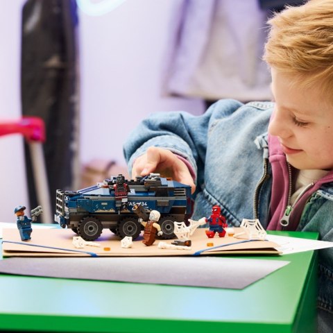Klocki marvel super heroes 76349 pościg spider-mana za więźniarką