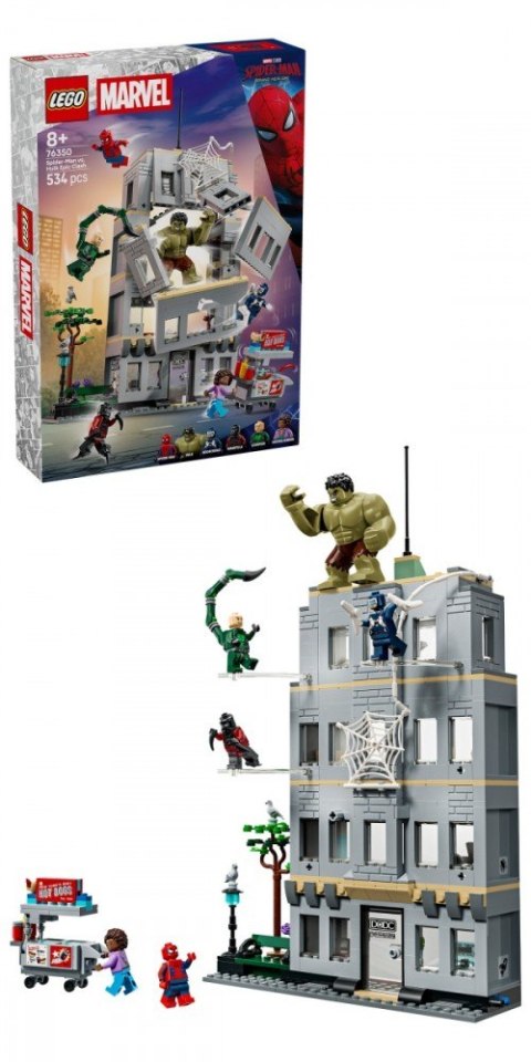 Klocki marvel super heroes 76350 epickie starcie: spider-man kontra hulk