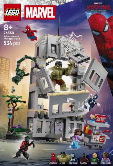 Klocki marvel super heroes 76350 epickie starcie: spider-man kontra hulk