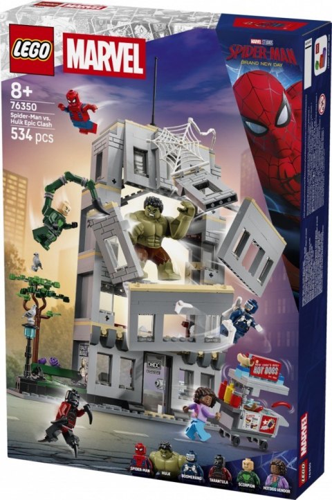 Klocki marvel super heroes 76350 epickie starcie: spider-man kontra hulk