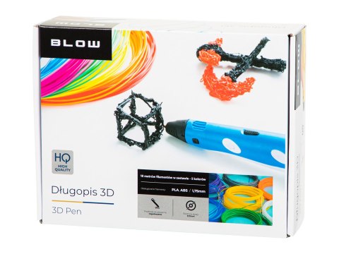 55-003# Długopis 3d drukarka 3d niebieski + 10m filament mix