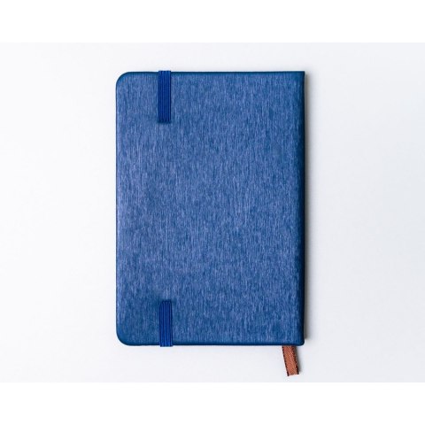 Granatowy notes w formacie A6 zadrukowany w linie - Peterson