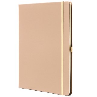 Notes w twardej oprawie w kolorze khaki zadrukowany w linie - Peterson