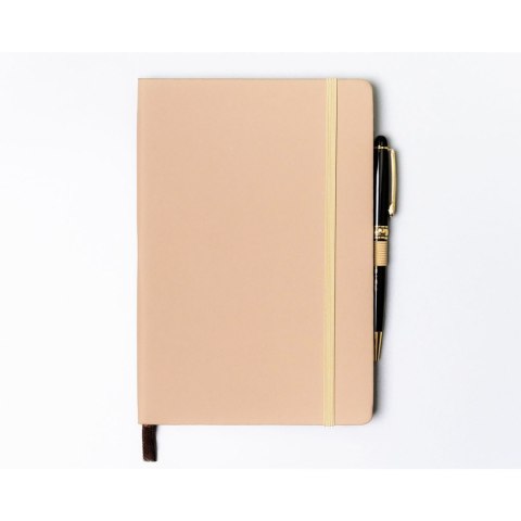 Notes w twardej oprawie w kolorze khaki, zadrukowany w linie - Peterson