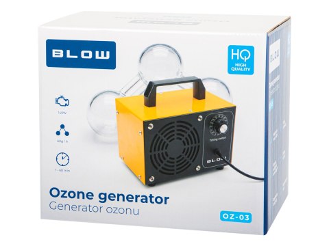 67-302# Generator ozonu blow oz-03 pomarańczowy ozonator 60 000 mg/h 140w