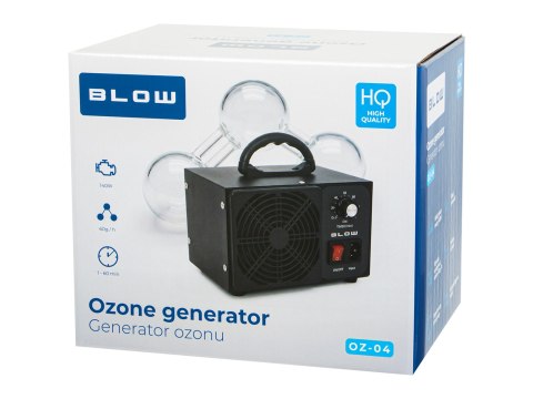 67-303# Generator ozonu blow oz-04 czarny ozonator 60 000 mg/h 140w