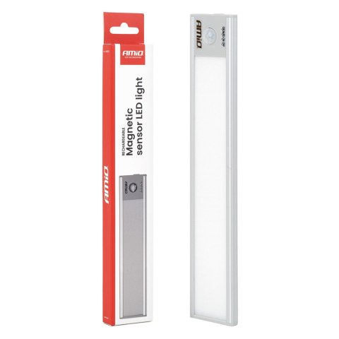 Bezprzewodowa lampa led z czujnikiem ruchu 1.2w 1000mah usb-c 23cm amio-04893