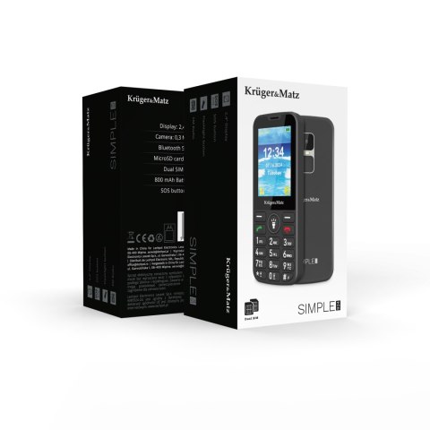 Telefon GSM dla seniora Kruger&Matz Simple 924