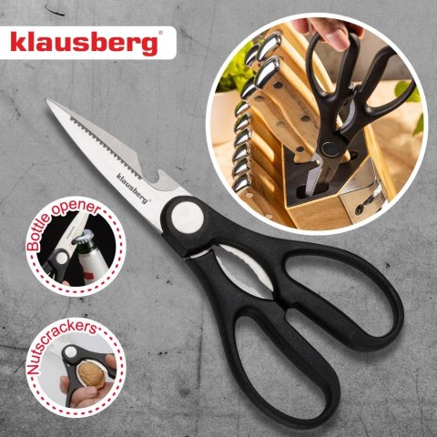 Zestaw noży kuchennych, 13 el., ostrzałka, klausberg kb-9038