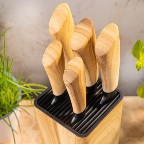 Zestaw noży kuchennych, 5 noży w bloku, klausberg kb-9035