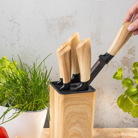 Zestaw noży kuchennych, 5 noży w bloku, klausberg kb-9035